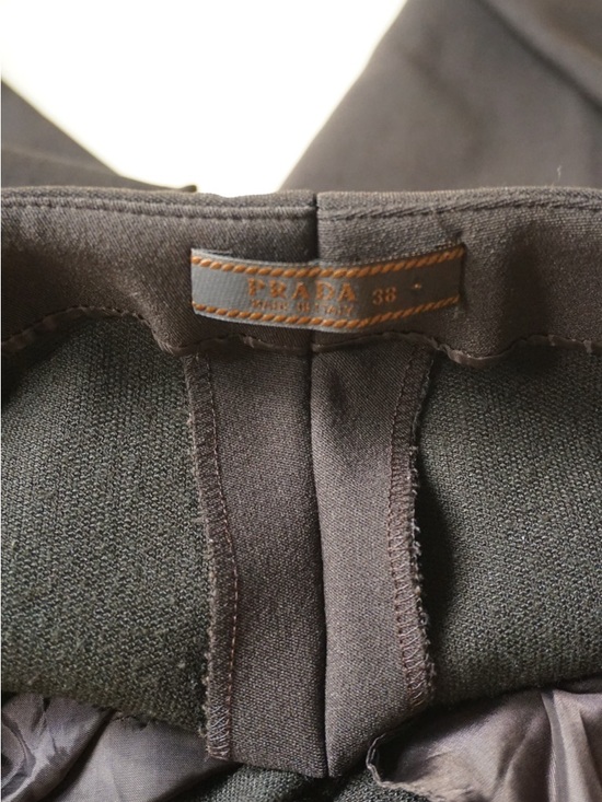 Prada Brown / Green Stretch Pocket Trousers - Size IT 38 - Picture 9 of 9